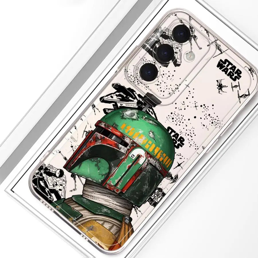S-Stars Wars Cool Hero Phone Cover Case for Samsung Galaxy S26 S21 S22 FE S25 Edge Note 20 Ultra 10 S20 Plus S23 Ultra S24
