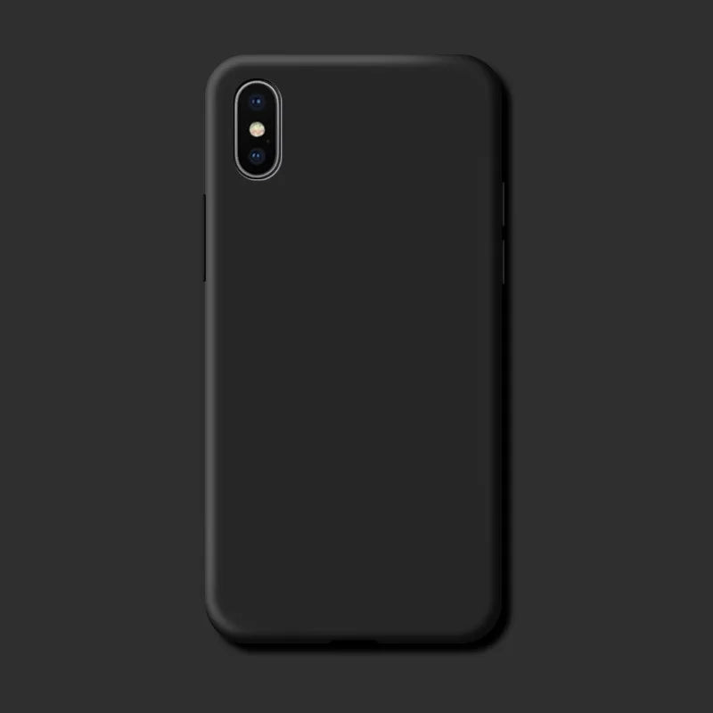For iphone X XR X s Max Fundas Original Case For iphone XR XS Max Shockproof Liquid Silicone Protective Phone Back Cover Case