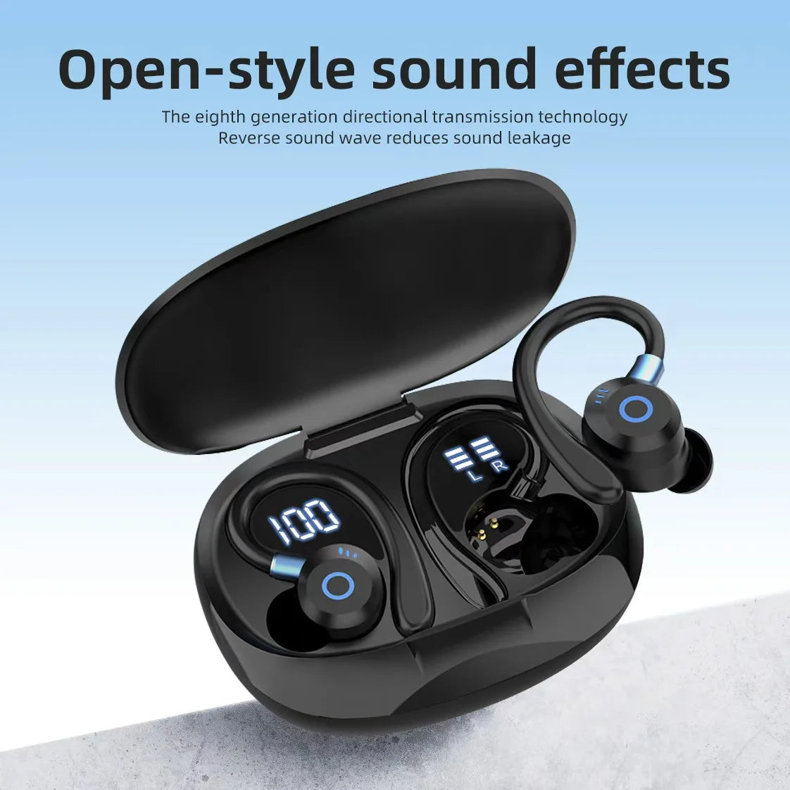 TWS Bluetooth Headphones, Dual Microphones, ENC Noise Cancellation, Touch Volume Control, Ultra-Long Battery Life
