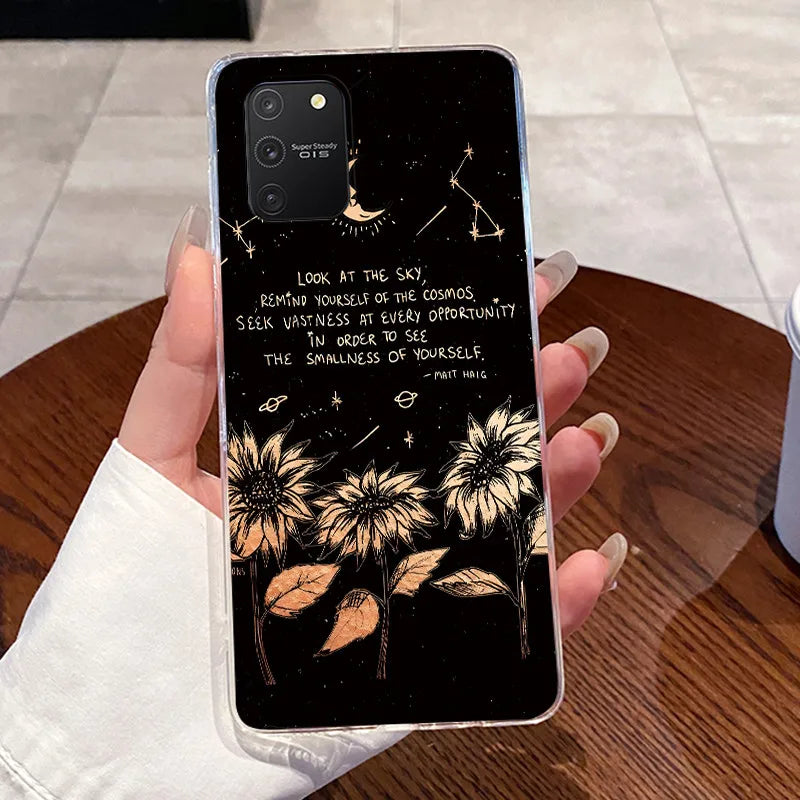 Casing For Samsung S10 Lite Case G770F Aesthetic Cute Cat Fashion Transparent Back Cover For Samsung Galaxy S10 Lite Phone Case