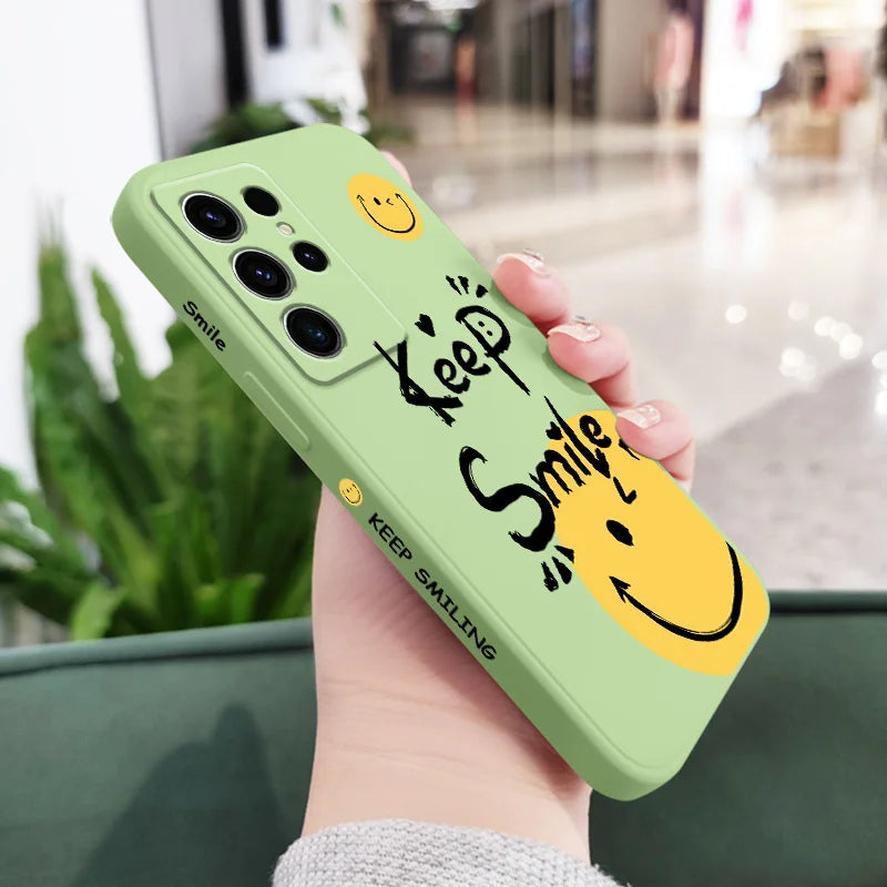Street Slogan Phone Case For Samsung Galaxy S25 S24 S23 S22 S21 S20 S10 S10E Ultra Plus FE Note 20 Ultra Plus Cover