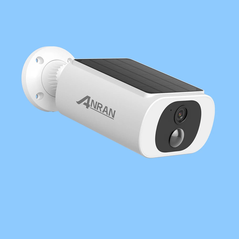 ANRAN 2K Wireless Solar Camera Outdoor Surveillance Integrated Battery Wifi Camera Humanoid Detection Flash Alarm Night Vision