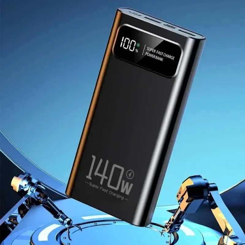 Lenovo Power Bank 500000mAh 140W Large Capacity Super Fast Charging Digital Display Mobile Powerbank for iPhone Samsung 2026