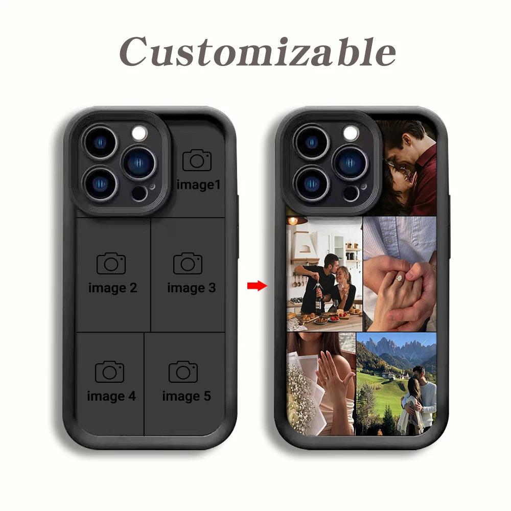 Personalized Photo Shockproof Soft TPU Phone Case For iPhone 17 Pro 16 15 14 13 12 11 Pro Max SE 2022 Plus16e X XR 7 8 17 Cover