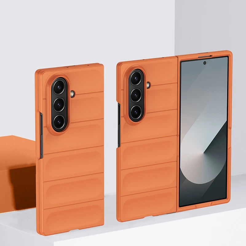 Candy Color Fingerprint Pattern Hard PC Back Cover Protective Phone Case for Samsung Galaxy Z Fold 8 Ultra Z Fold 7 Z Fold 6 Z Fold 5