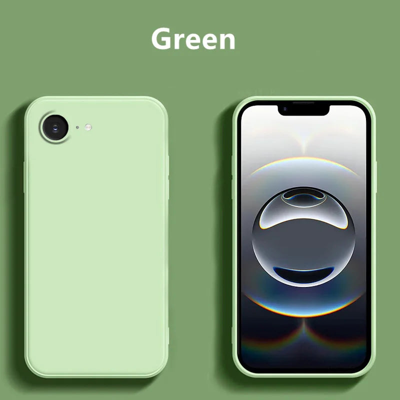 For iPhone 17e Case Cover iPhone 16e Capas Soft Shockproof Phone Bumper Back Armor Original Liquid Silicone Fundas For Apple 17E