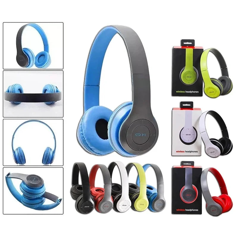 Wireless Bluetooth 5.0 Headphone Over Ear HIFI Stereo Headsets Noise Reduction Sports Gaming Earphone With Mic For Android Phone