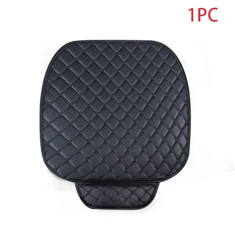 SEAMETAL PU Leather Car Seat Cover Front Rear Auto Chair Protector Backrest Waterproof Cushions Four Season for Car Accessories
