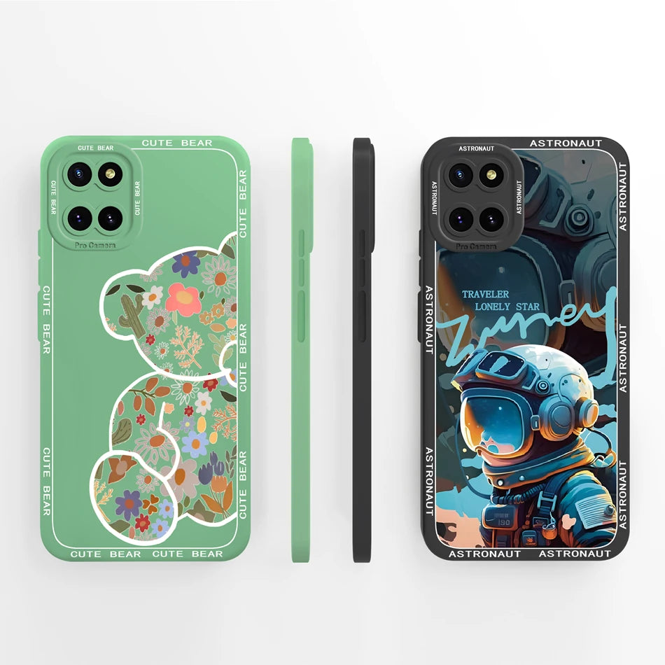 For Samsung Galaxy Note 10 Lite Case Butterfly Back Covers For Samsung Note10 Lite 10Lite Soft Liquid Silicone Phone Housing
