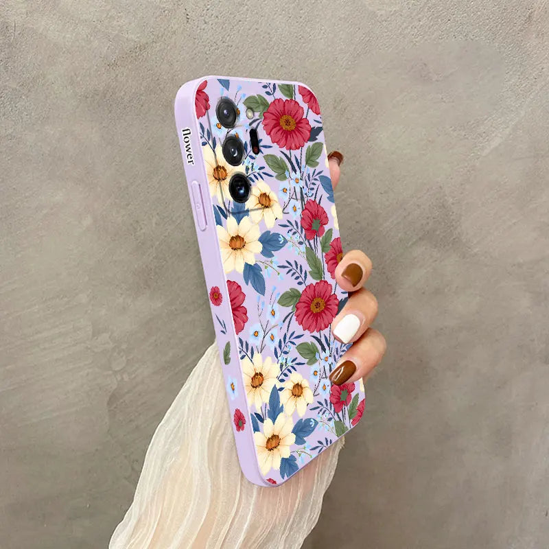 Spring color Silicone Phone Case For Samsung Galaxy Note 20Ultra 20 10 10Plus 10Lite 9 8 M52 M42 M33 M32 M40S M51 M14 M31 Cover