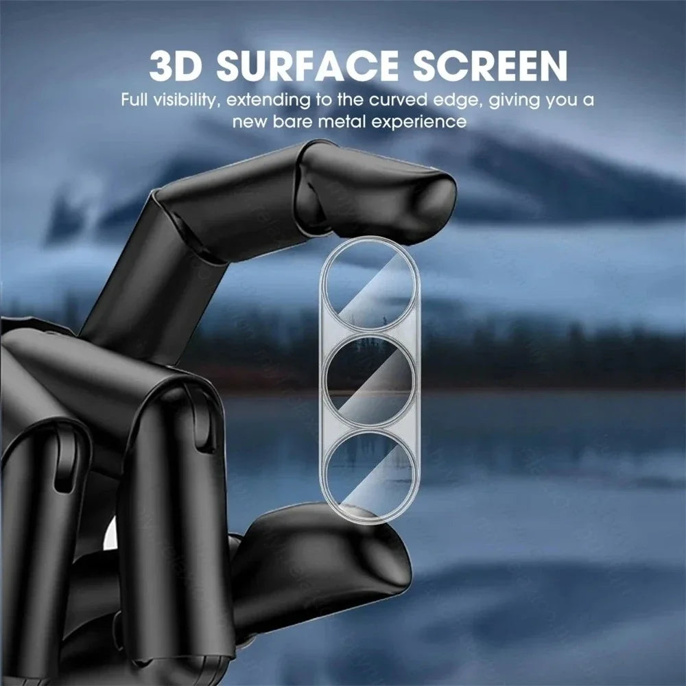 3Pcs Clear Crystal 3D Curved Tempered Glass Camera Lens Protector for Samsung Z Fold 7 5G Kamera Lenses Case Galaxy Fold7 ZFold7
