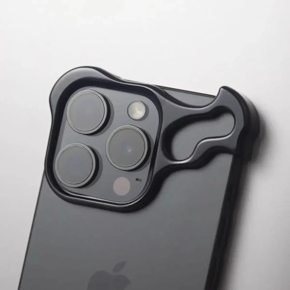 Irregular Metal Bumper Phone Case For IPhone 18 17 16 15 14 13 12 Pro Max Plus Lens Film Protect Bare Aluminum Shockproof Cover