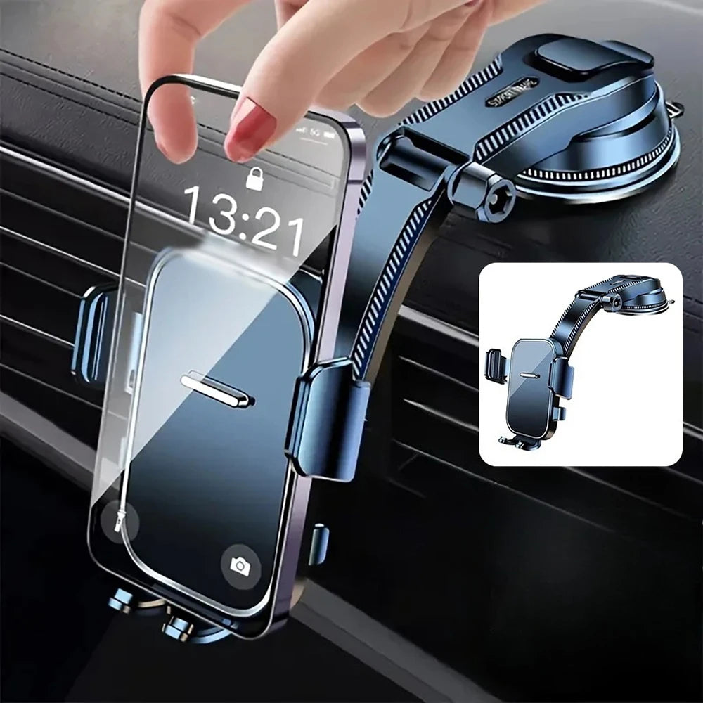 Universal Car Phone Holder Dashboard Mount 360° Rotatable Gravity Phone Holder With Extension Rod Bracket GPS Support For Phone