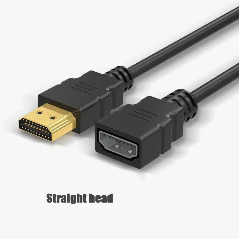 4K Elbow HDMI-compatible Extension Cable 90 Degree Down Angle Male to Female For HDMI 2.1 Cable 3D 60Hz Video HDR for TV Monitor