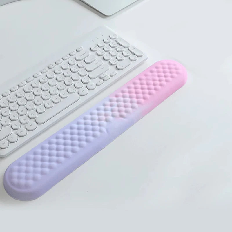 Keyboard Wrist Rest Pad Set Soft Memory Foam Mouse Pad Wrist Support Cushion Pain Relief Ergonomic Computer Mousepad for Office