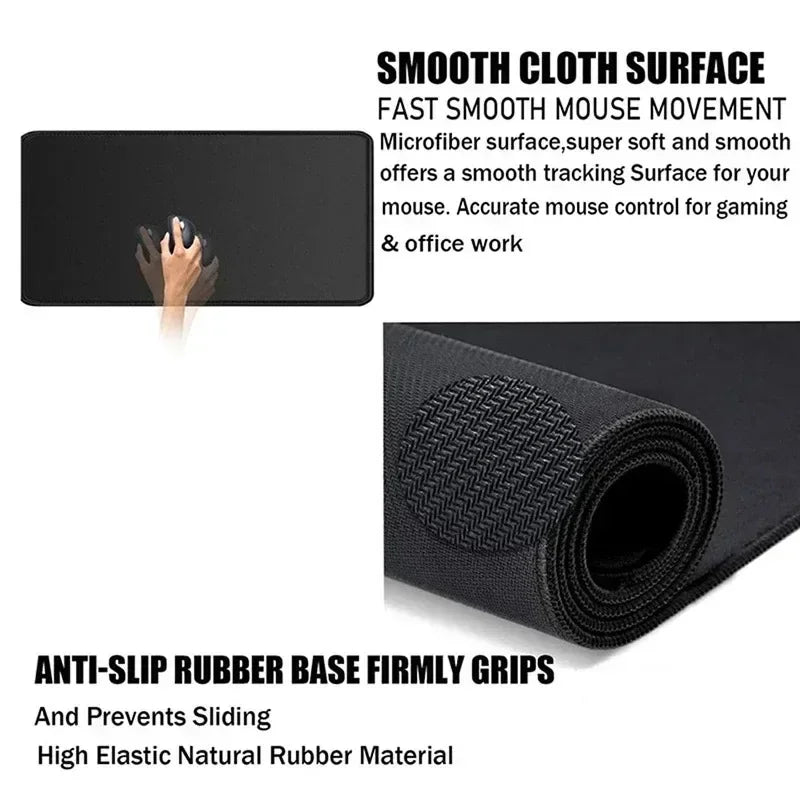 Hot Sell Large Gaming Mouse Pad Multi-size Gamer Mat Abstract XL Computer Cushion Keyboard Desk Non-Slip Rubber Locking Edge Rug