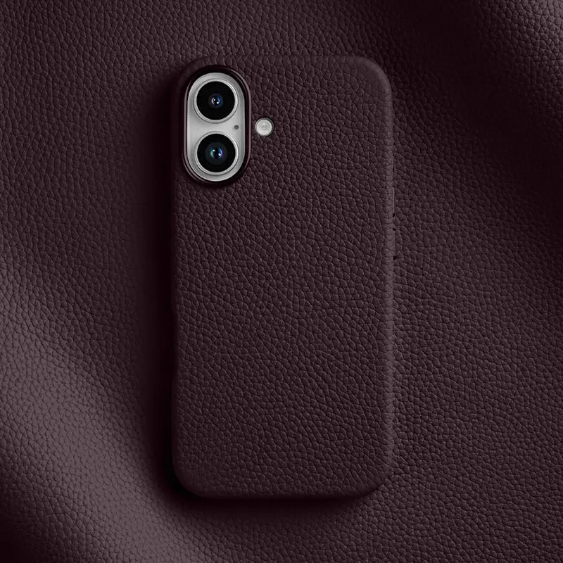 Melkco All-inclusive Genuine Leather Mobile Phone Case for IPhone 16 17 Plus with Magnetic Luxury Mobile Phone Protective Case