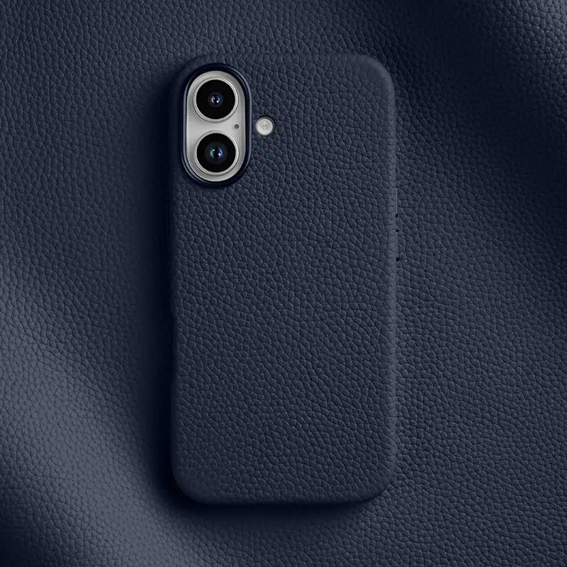 Melkco All-inclusive Genuine Leather Mobile Phone Case for IPhone 16 17 Plus with Magnetic Luxury Mobile Phone Protective Case