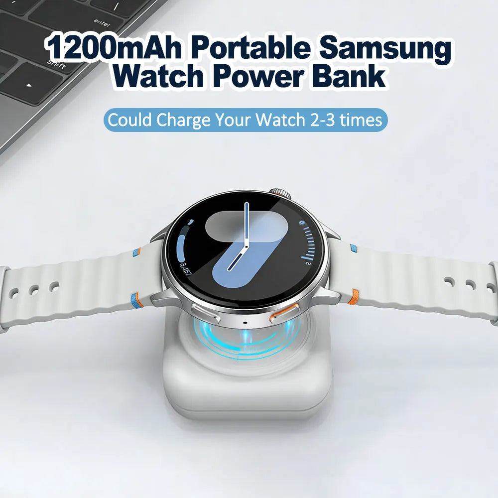 Magnetic Wireless Portable Watch USB Type-C Fast Charger for Samsung Galaxy Watch 8/8 Classic/7/7Ultra/6/Active 2 Fast Charging