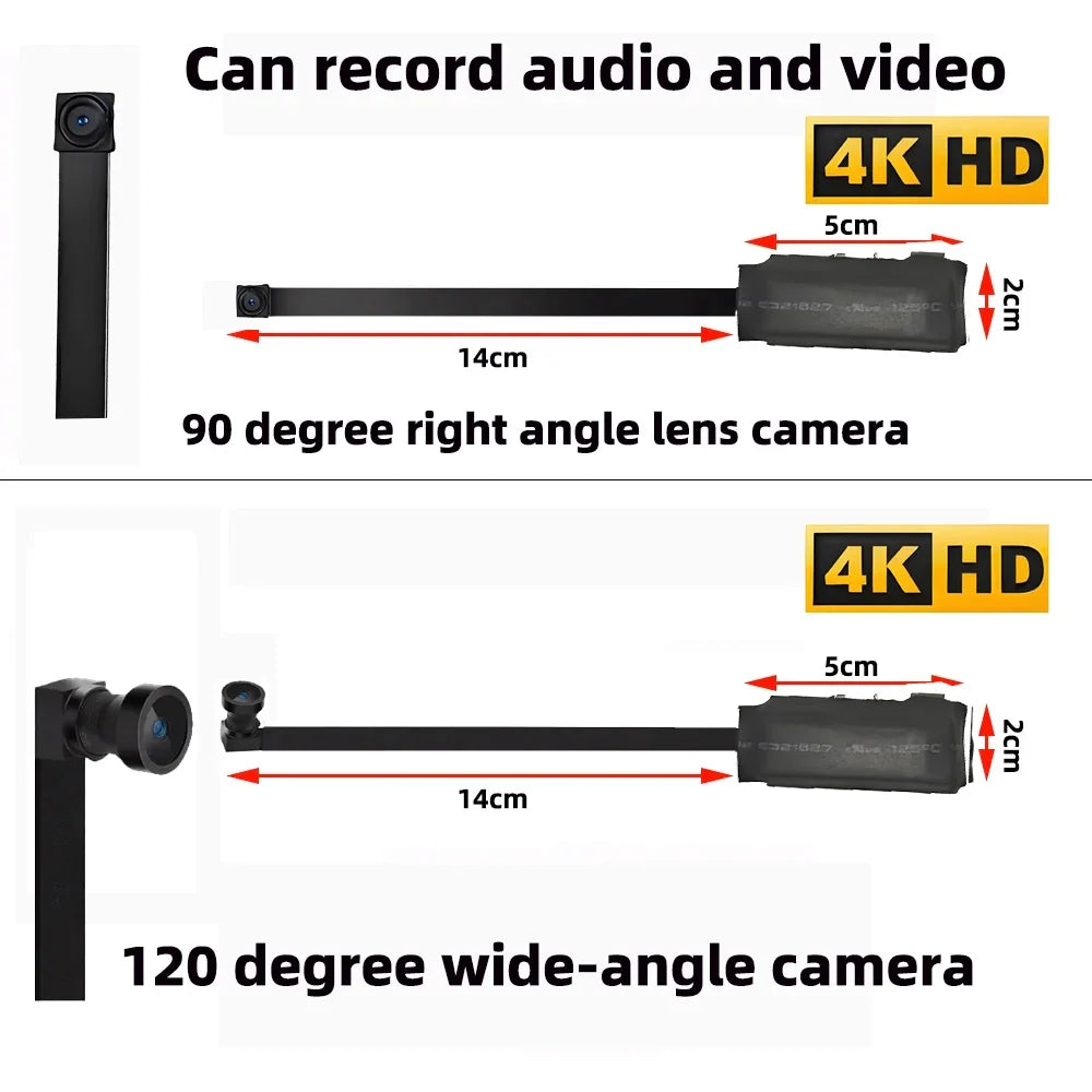 4KHD Mini WiFi Camera with Remote Viewing, Mobile Detection and Other Functions, Home DIY Nanny Style Wireless HD Camera