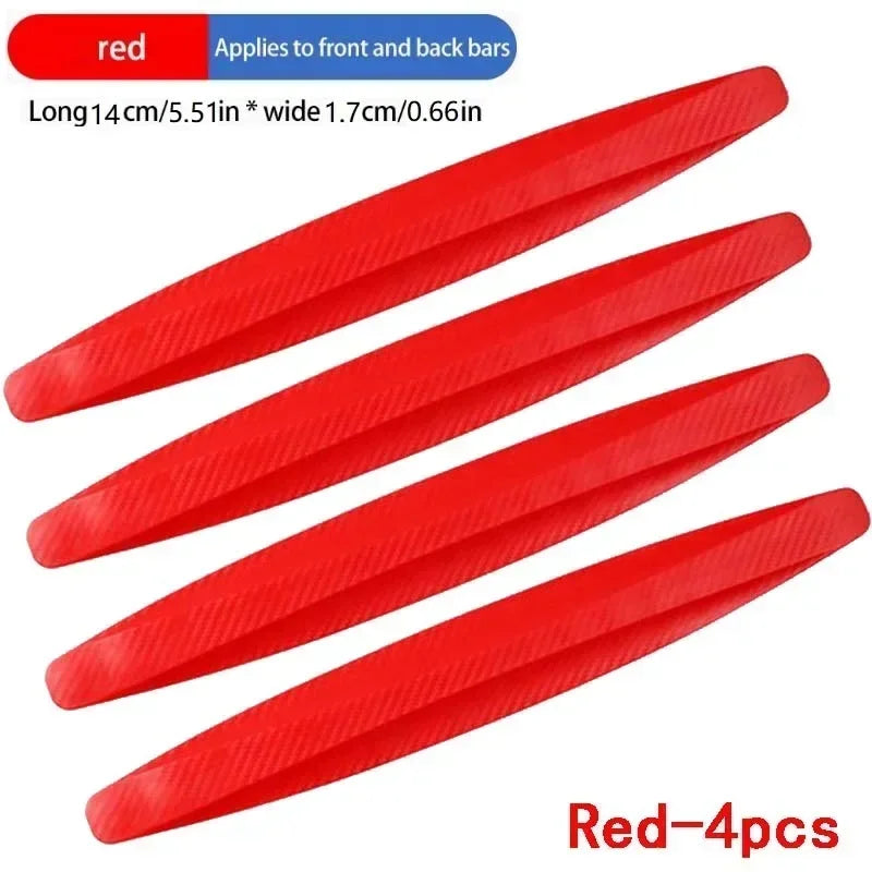 New 4/6 PCS Car Anti-collision Protection Decoration Strip Universal Front Rear Bumper Corner Protector Guard Car Accessories