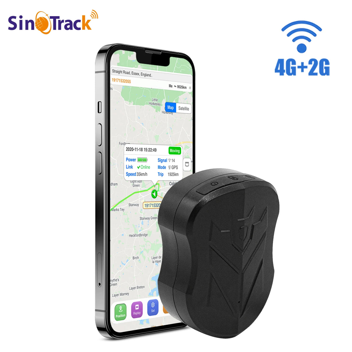 New 4G Waterproof ST-915 10000mAH Battery GPS Tracker Vehicle Track Locator Magnet Long Standby Real Time Position APP