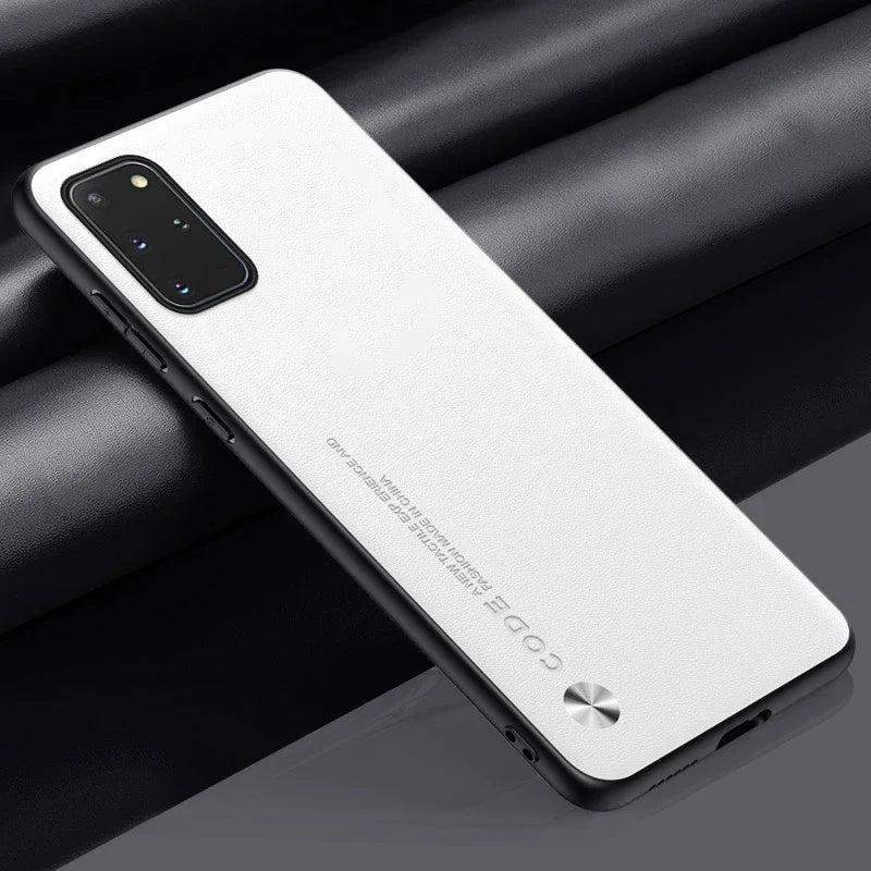 Luxury Leather Phone Case For Samsung Galaxy S20 Plus S20 FE Protective Cover Matte Silicone Case For Samsung Note 20 Ultra 5G
