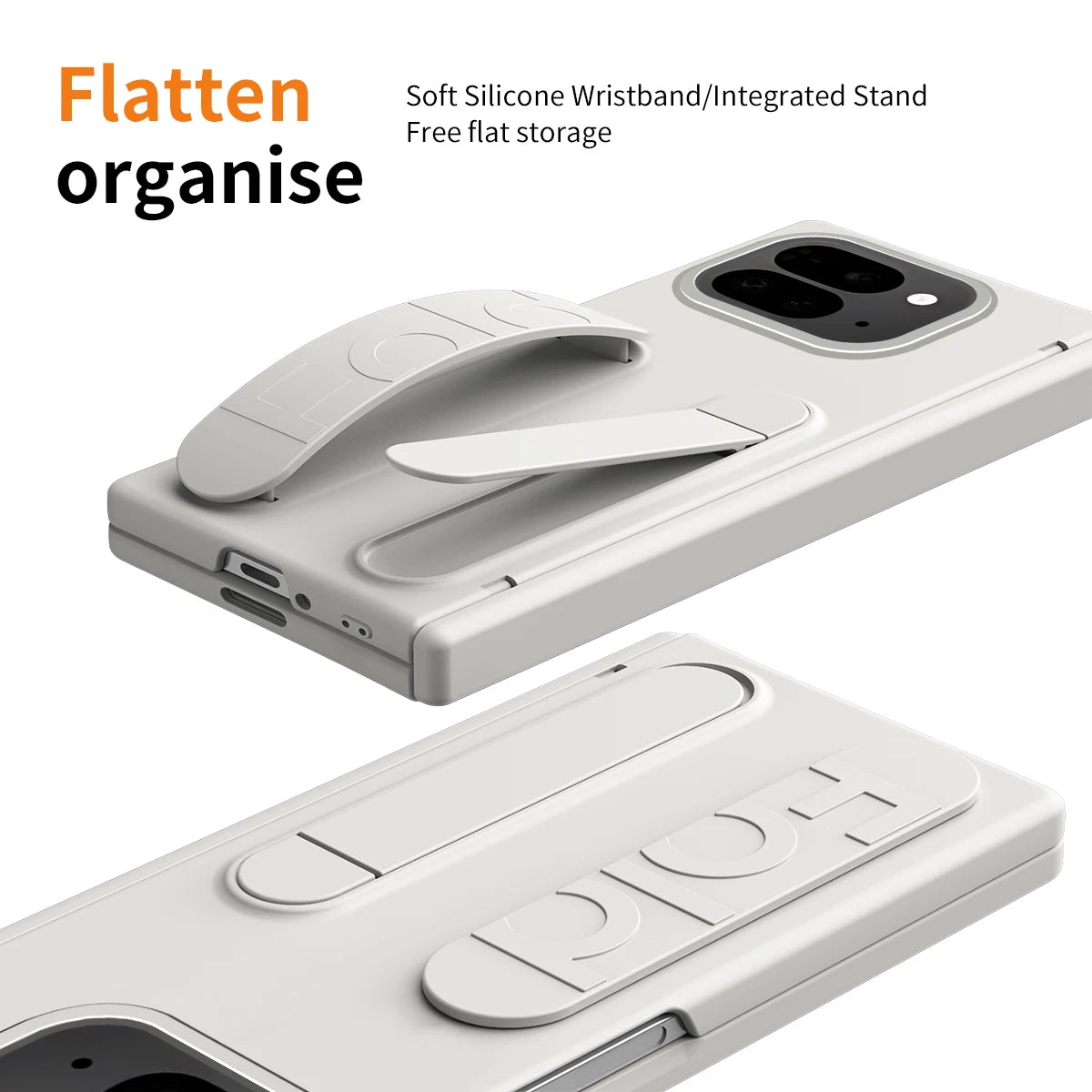 For Google Pixel 9 10 11Pro Fold Swivel 180° Folding Wristband Stand Hinge 3-in-1 Full Lens Protection Drop Resistant Phone Case