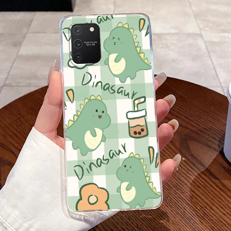 Casing For Samsung S10 Lite Case G770F Aesthetic Cute Cat Fashion Transparent Back Cover For Samsung Galaxy S10 Lite Phone Case