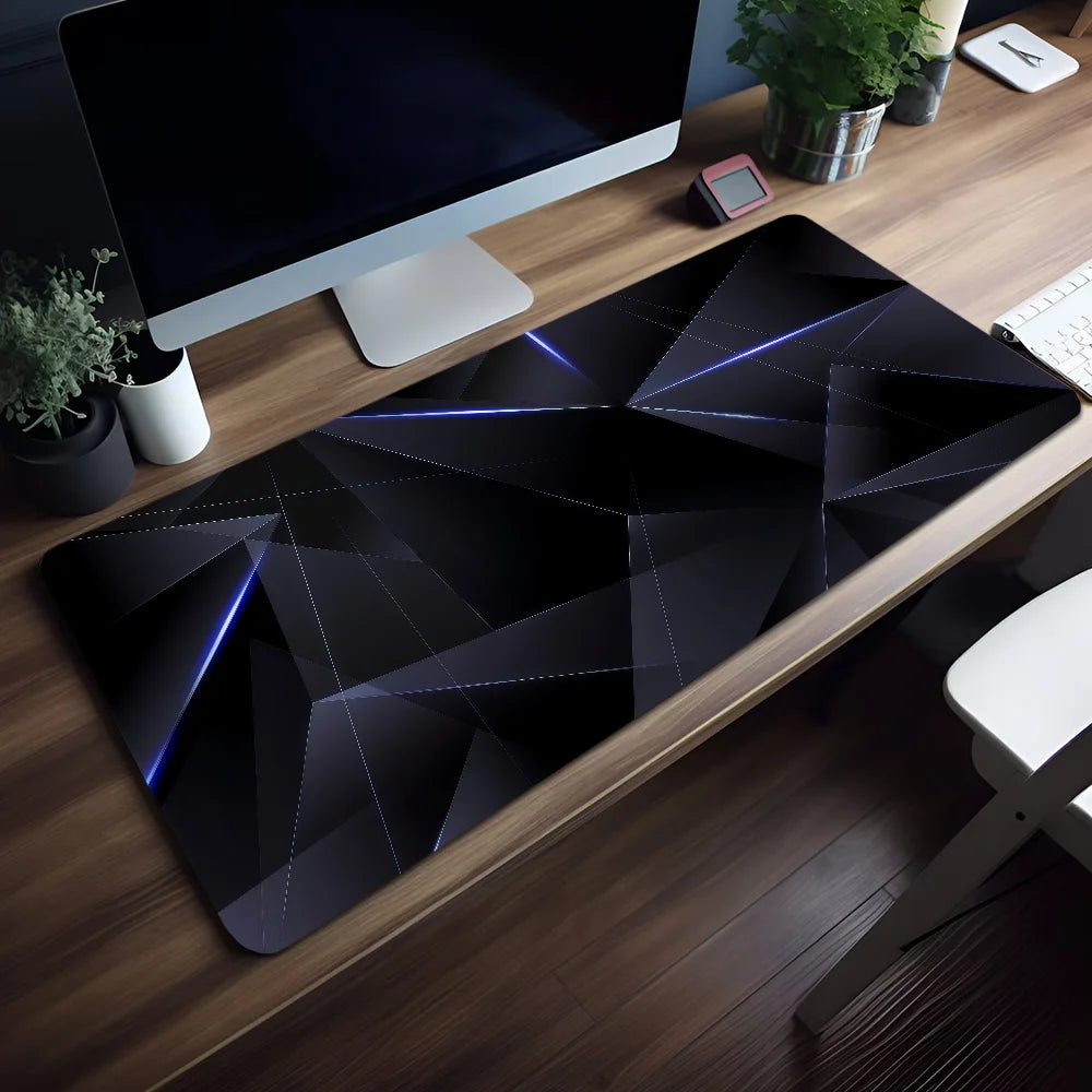 Geometric Blue Gradient Honeycomb Mouse Pad Non-slip Thickened Large Writing Lockedge Office Student Gaming Cushion MousePad