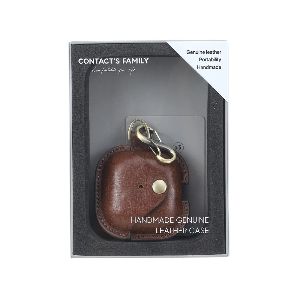 Genuine Leather Case For AirPods 4 Earphone Case Cover For Apple Air Pods 4th Generation 2024 Protector Headset Shell
