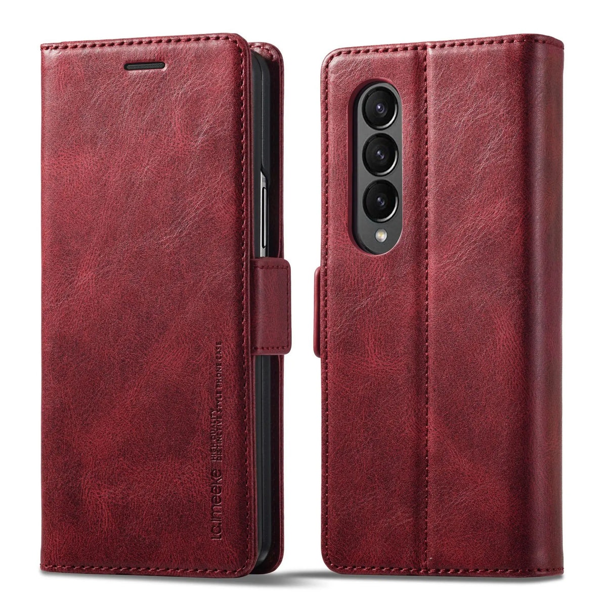 Business Leather Case For Samsung Galaxy Z Fold 8 Ultra 7 6 5 4 3 Z Fold7 Magnetic Flip Protective Card Solt Wallet Phone Cover