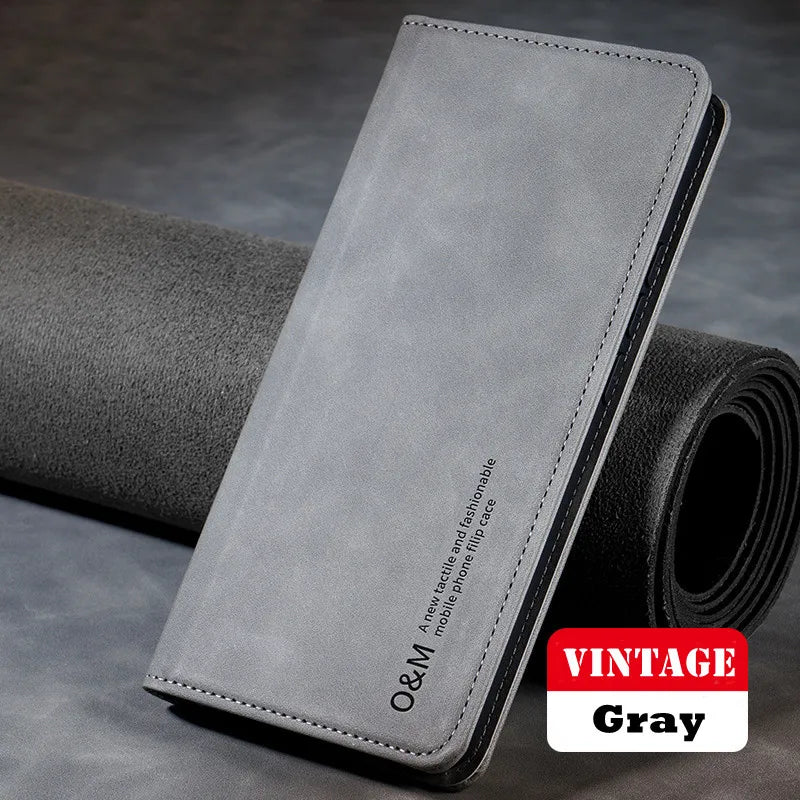 Leather Case For Samsung Galaxy A54 A15 A35 A55 A16 A36 A56 A17 S22 S23 S24 FE S25 Plus S26 Ultra Flip Wallet Cover Card Slot