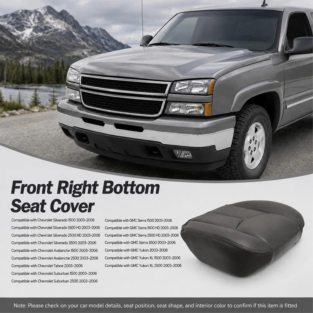 Four Season Car Seat Cover Pad For Chevy Tahoe 2003-2006 Synthetic Leather UV-Resistant Waterproof Cushion Car Accessories
