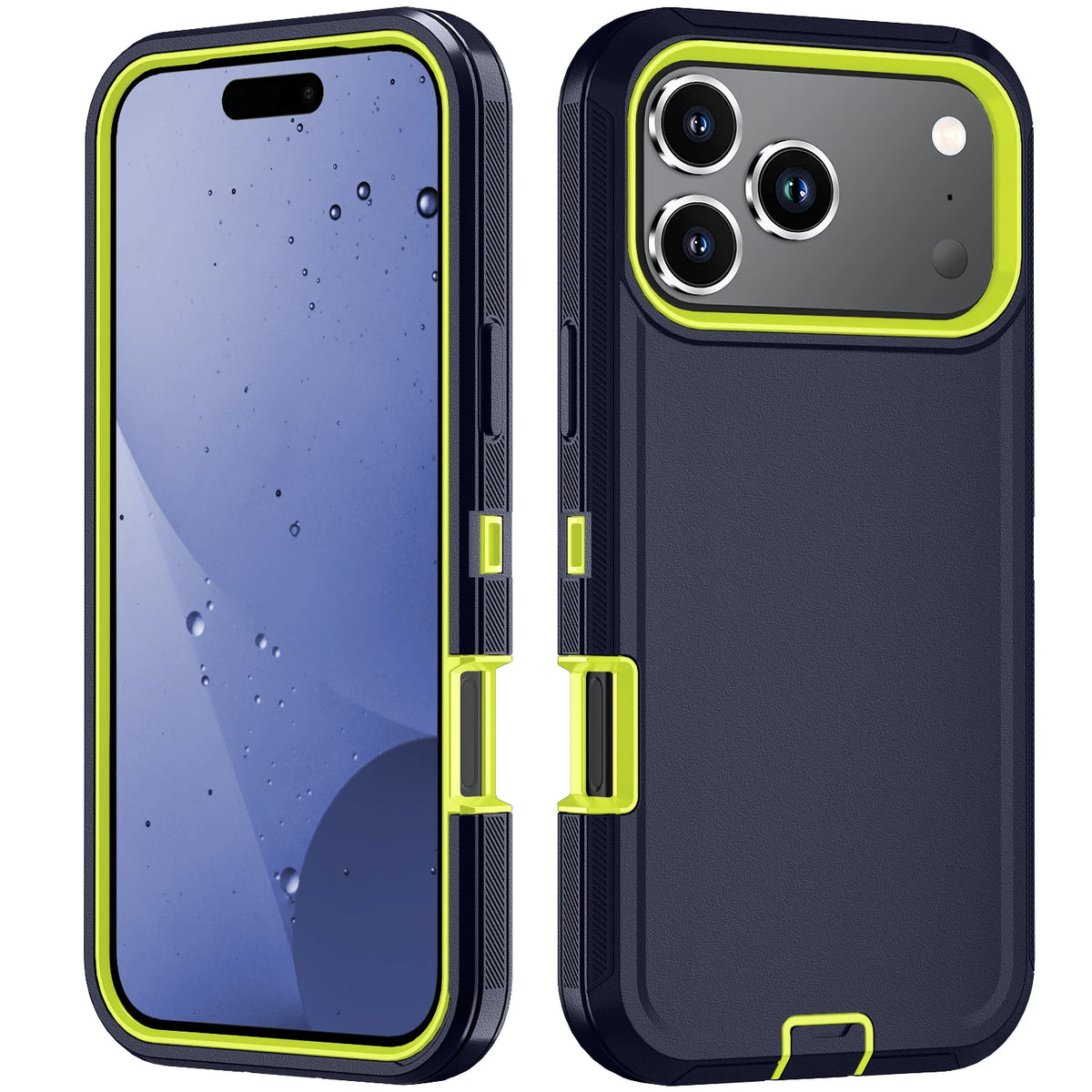 Armor Shockproof Defender Phone Case For iphone 11 12 13 14 15 16 17 18 Pro Plus Max 16E Hard PC+TPU Anti Fall Protective Cover