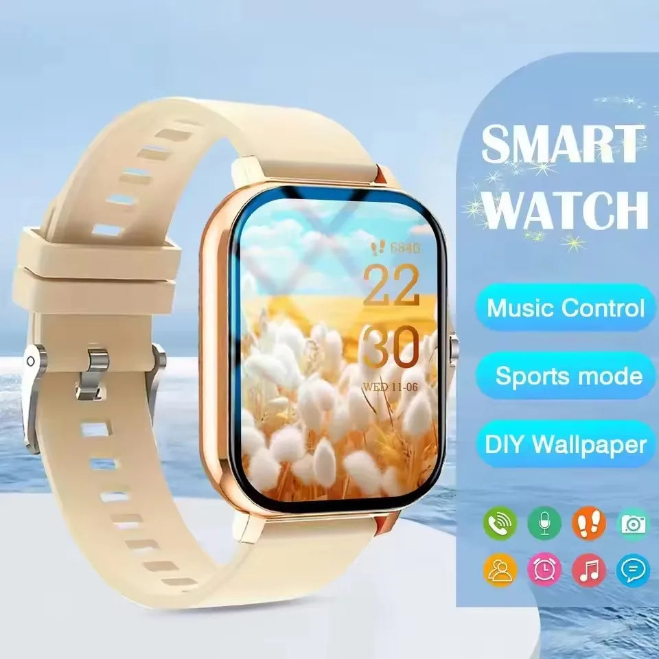 2026 New Smart Watch Bluetooth Call Fitness Tracker Heart Rate Sleep Record Outdoor Sport Watch for Android/IOS Men Women HT30
