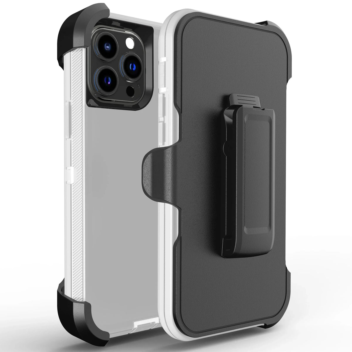 Luxury OTT Armor BOX Phone Case for IPhone 17 Air 16 15 14 Plus 13 12 Pro Max Soft Bumpers with Belt Clamp Protective Hard Cover