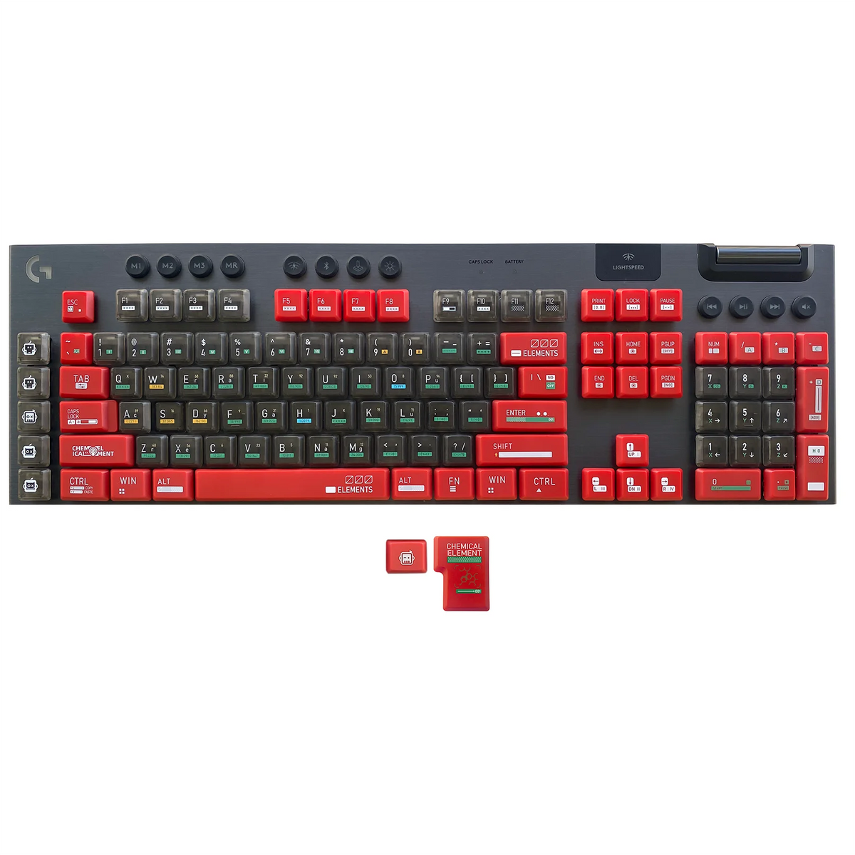 Dazzling Upgrade! G915 Dual-color Keycaps, PBT DIY Keycaps for Logitech G813/G815/G913/G915 TKL RGB Mechanical Gaming Keyboards