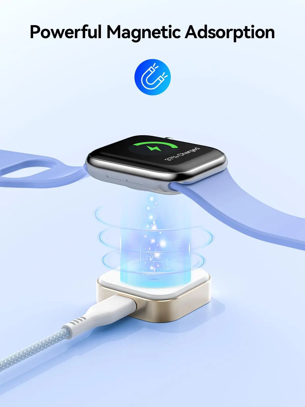 For Apple Watch Charger USB Type C Magnetic Wireless Fast Charging Cable for iWatch Series 11 10 9 8 7 6 5 4 3 2 1 Ultra Edition