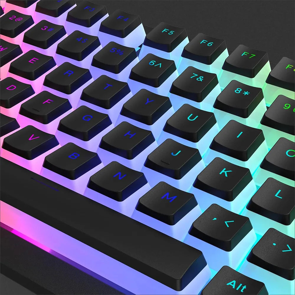 Pudding Keycap 130 Keys PBT Double Shot Mteria keyboard Keycap For 61 68 84 87 96 98 100 108 Key RGB Mechanical Keyboard keycaps