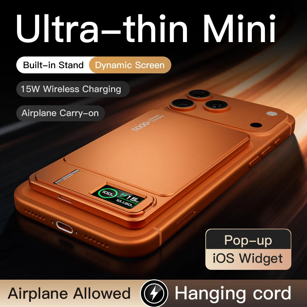 CCC 10000mAh Slim Power Bank for MagSafe Compatible Magnetic Wireless 20W Fast Charging Portable Battery for iPhone 12-17 iWatch
