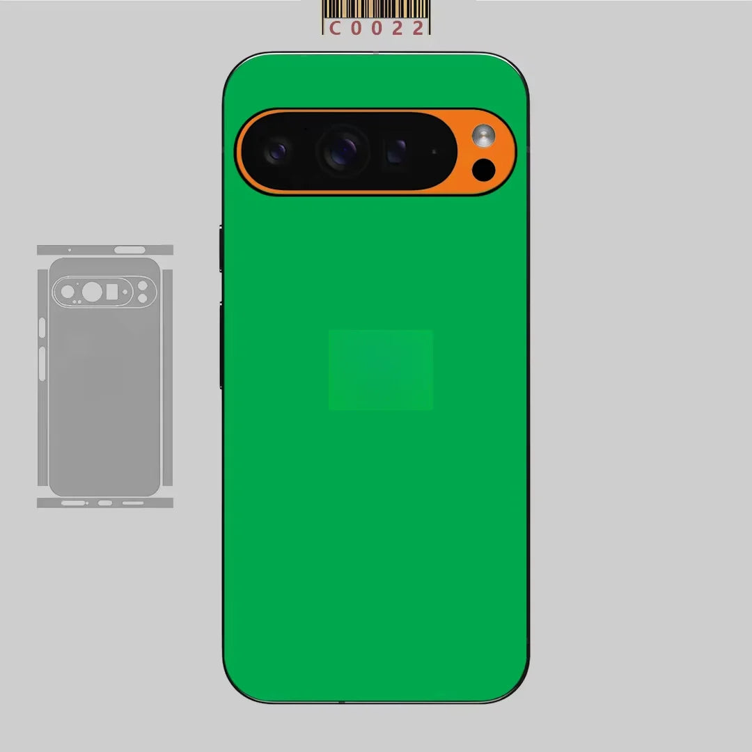 C002 Skin Full Wrap New Xray Design Sticker Plain Color Phone Full Protection Cover Decal Premium For Google Pixel 9 Pro