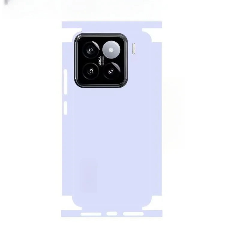 Plain Color Pattern Matte Film Skin Phone Back+Sides Sticker For XIAOMI 15 14 13 Ultra 14 Pro Redmi Note 13 12 Full CoverWrap