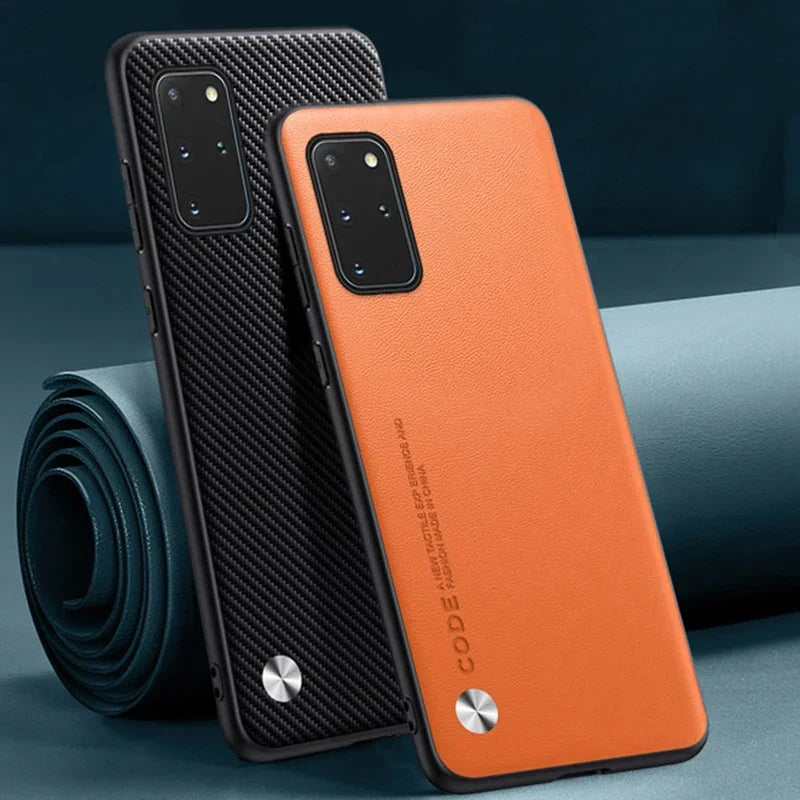 Luxury Leather Phone Case For Samsung Galaxy S20 Plus S20 FE Protective Cover Matte Silicone Case For Samsung Note 20 Ultra 5G