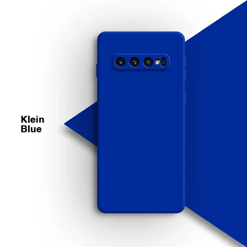 Matte Original Phone Case for Samsung Galaxy S10 Plus S10E S10+ S10Plus High Qualtiy Soft Candy Color Liquid Silicone Back Cover