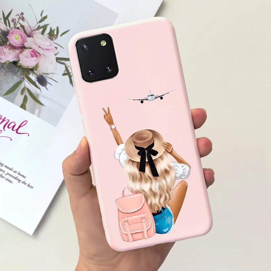 For Samsung Galaxy Note10 Lite Case SM-N770F 6.7'' Popular Candy Painted Cover Soft TPU Phone Case For Samsung Note 10 Lite Bags