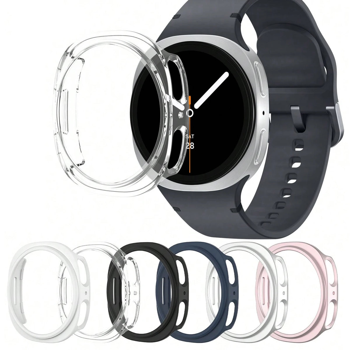 PC Hard watch Case For Samsung Galaxy watch 8 40mm 44mm Matte Cover Protective For Galaxy Watch 8 Hollow Out Shell Accessories