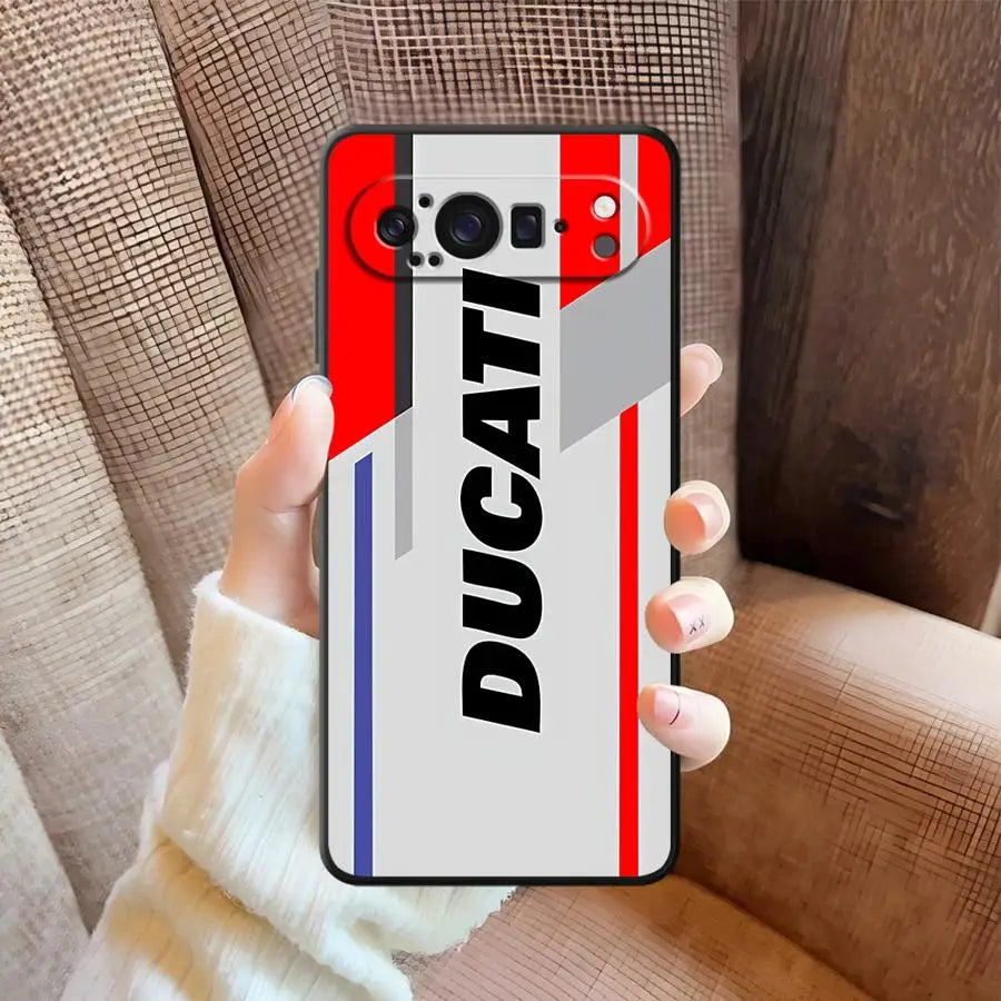 Case for Google Pixel 8a 6 7 8 Pro 10 9 Pro XL 7a 9a 6a Soft Shell Moto-rcycleS Racing DD-ucatieS
