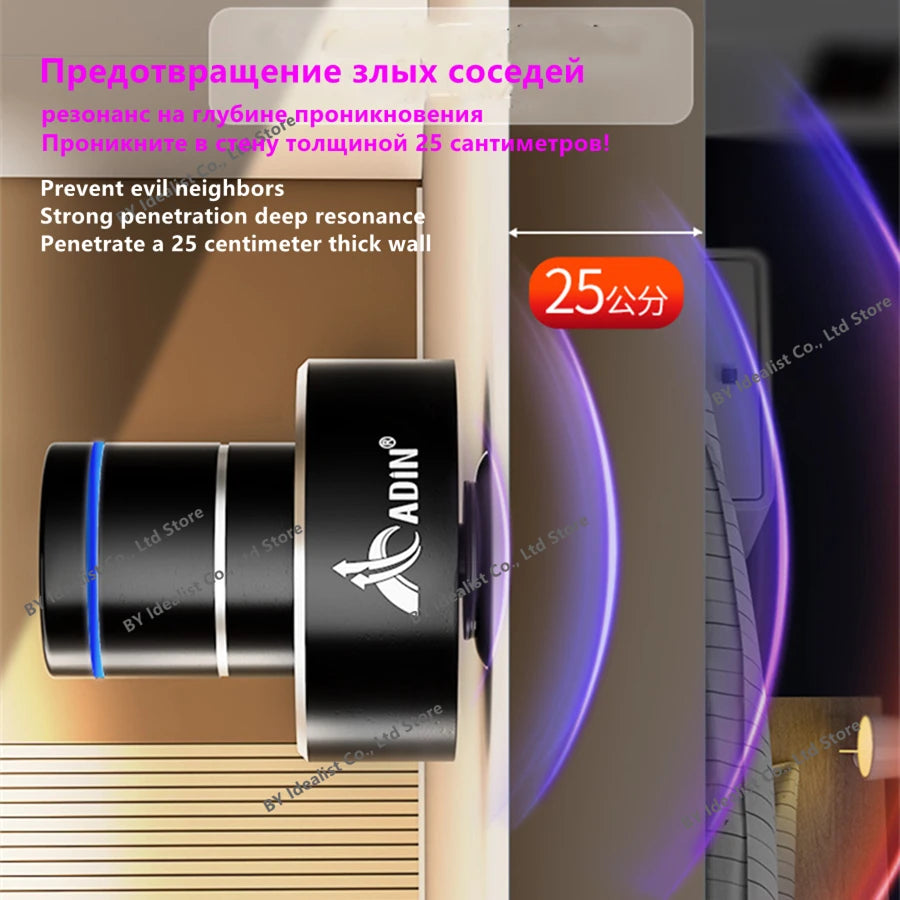 Adin 26W Vibro Bluetooth Speaker Wireless Anti-Neighbor Portable Vibration Subwoofer Bass Sound Box for Music Audio Speakers Aux