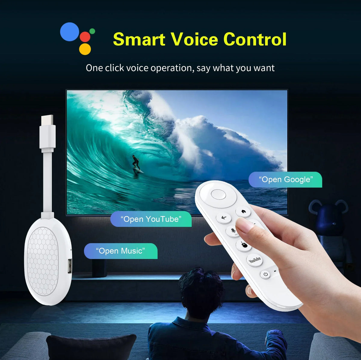 2026 Ultra HD 8K Android TV Stick Q2S Stick Mini Home TV Dongle RK3518 Quad-Core with Wi-Fi 6 Bluetooth 5.0 Media Player